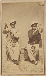 "Garçons de la cloche à la maison Barrett, Burlington, Iowa", v. 1863 (photo) - American Photographer