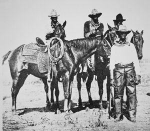 Cowboys noirs à Bonham, Texas, vers 1890 - American Photographer