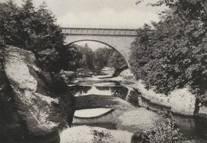 Boston : Echo Bridge, Newton Upper Falls, Newton (photo n/b) - American Photographer