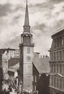 Boston : Old South Church, Washington Street (photo n/b) - American Photographer