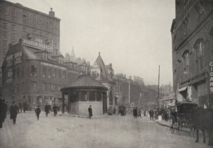 Boston : Scollay Square et entrée du tunnel d