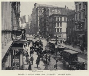 Broadway, vue vers le nord depuis le Broadway Central Hotel - American Photographer
