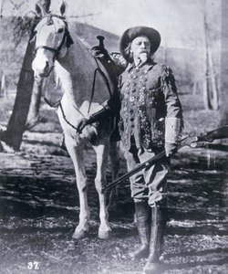 Buffalo Bill Cody (1846-1917) dans ses dernières années (photo n/b) - American Photographer