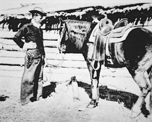 Butch Cassidy (1866-1908/09) avec son cheval