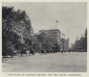 Station de taxis à Madison Square, et l