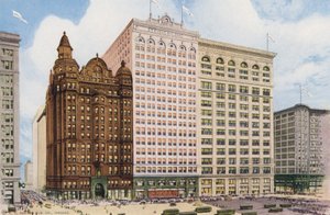 Chicago : Grande section commerciale sur State Street (photo couleur) - American Photographer