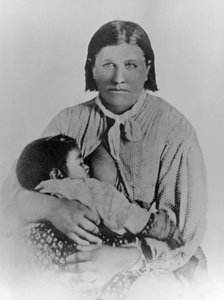 Cynthia Ann Parker avec sa fille Prari Flower, vers 1861 - American Photographer