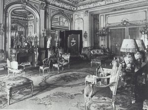 Salon dans la maison de la famille Astor, Fifth Avenue, New York - American Photographer
