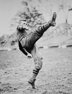 Dwight D. Eisenhower en tant que footballeur cadet à l