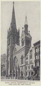 Église presbytérienne de Fifth Avenue, du défunt Dr John Hall - American Photographer