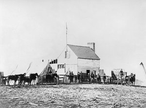 Quartier général de la Commission sanitaire, Brandy Station, Virginie, 1863