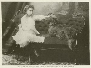 Helen Keller et son chien