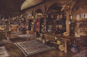 Intérieur du bâtiment indien, Albuquerque, Nouveau Mexique (photo couleur) - American Photographer