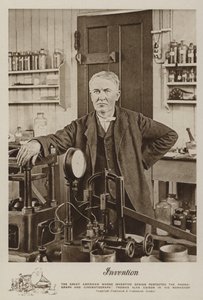Invention, Thomas Alva Edison dans son atelier - American Photographer