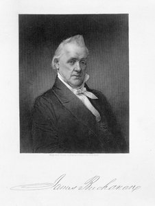 James Buchanan, gravé par Henry Bryan Hall (1800-84) d