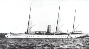Yacht de luxe de John Astor, vers 1910 (photo en noir et blanc) - American Photographer