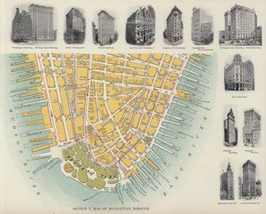 Carte du Borough de Manhattan - American Photographer