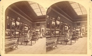 Memorial Hall, Département américain, Exposition internationale du centenaire de 1876, Philadelphie (épreuve stéréoscopique) - American Photographer