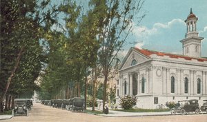 Miami, Floride, vers 1925 : Vue de la rue, montrant l