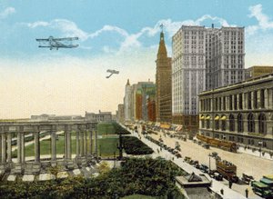 Michigan Boulevard et Grant Park, vue vers le sud - American Photographer