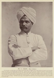 M. D Joseph, Indien oriental