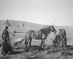 Peuple Cri amérindien de l