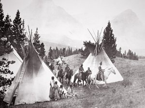 Camp de tipis amérindiens, Montana, vers 1900 - American Photographer