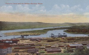 Canal de Panama, canal de Panama et ateliers de machines Balboa (photo couleur) - American Photographer
