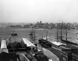 Panorama du port de New York, avant 1900 - American Photographer