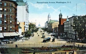 Avenue Pennsylvania, Washington D.C, vers 1910 - American Photographer