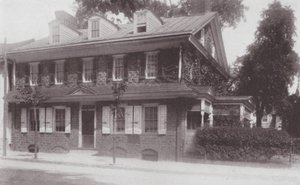 Philadelphie : Site de la maison du fondateur de Germantown (photo n/b) - American Photographer