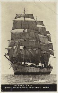Navire pirate, construit à Glasgow, Écosse, 1886