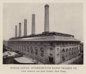 Centrale électrique, Interborough Rapid Transit Co - American Photographer