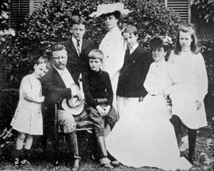 Le président Theodore Roosevelt avec sa femme et sa famille - American Photographer