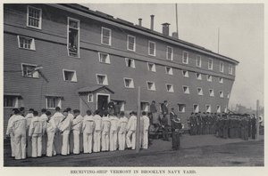 Navire de réception Vermont dans le chantier naval de Brooklyn - American Photographer