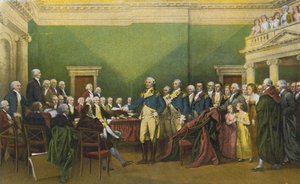 Démission du général Washington, Annapolis, 23 décembre 1783 (photo couleur) - American Photographer