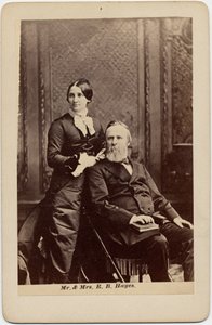 Rutherford Birchard Hayes (1822-93), 19e président des États-Unis, et Lucy Ware Webb Hayes (1831-89), son épouse - American Photographer