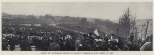 Scène sur Riverside Drive le jour du mémorial de Grant, 27 avril 1897 - American Photographer