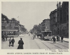 Deuxième Avenue, vue vers le nord depuis St Mark