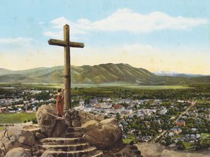 Croix de Serra, Mont Rubidoux, Riverside (photo couleur)