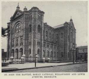 Saint Jean-Baptiste, catholique romaine, Willoughby et Lewis Avenues, Brooklyn