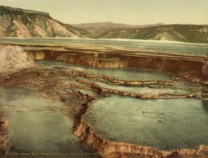 Bassin du sommet, Mammoth Hot Spring, Parc national de Yellowstone - American Photographer