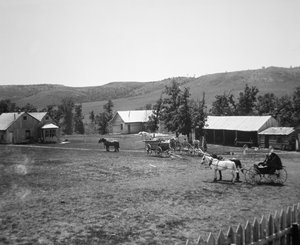 Le ranch Haylie, comté de Crook, Wyoming, vers 1890 - American Photographer