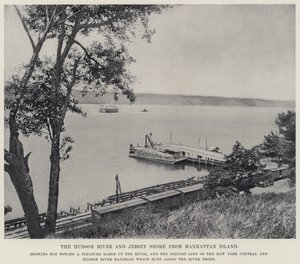 Le fleuve Hudson et la côte du New Jersey depuis l