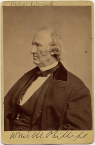Wendell Phillips (1811-84), abolitionniste américain et défenseur des Amérindiens - American Photographer