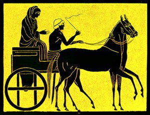 Un char grec, illustration de History of Greece par Victor Duruy, publiée en 1890 - American School