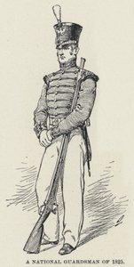 Un garde national de 1825 - American School
