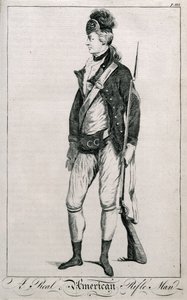Un véritable tireur américain, page 212 de Impartial History of the War - American School
