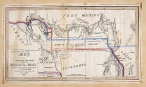 Une carte illustrant la frontière disputée entre les États-Unis et le Mexique - American School