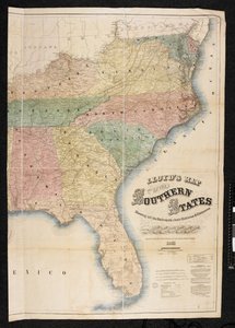 Une carte des États du Sud de l